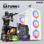 Zeb Saturn Build | AMD Ryzen 5 5600g | 8GB Ram | 256GB SSD | 500W SMPS | RGB Gaming Cabinet with 3 Year Warranty